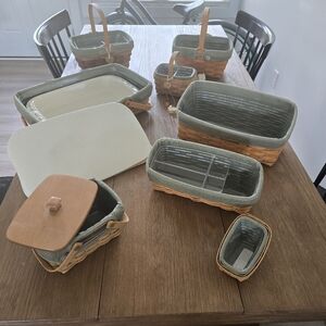Longaberger Basket Set of 8
